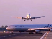 [Video] Sobrecogedor aterrizaje de un avión Boeing 777