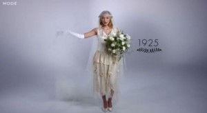 Video muestra en tres minutos 100 años de moda del vestido de novia