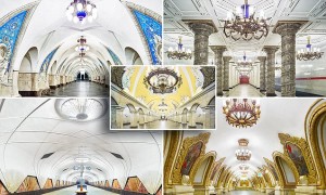 Olvídese de las estaciones de Metro sucias, y admire estas de la red subterránea de Moscú que parecen palacios espectaculares