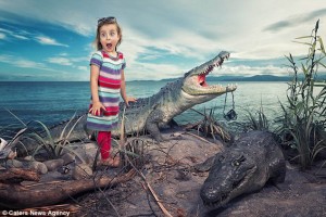 Un padre realiza divertidísimas  fotos a sus hijas con la ayuda de Photoshop y mucha imaginación