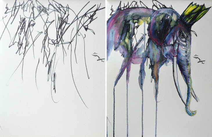 artist-turns-her-two-year-olds-sketches-into-paintings-5-730x471