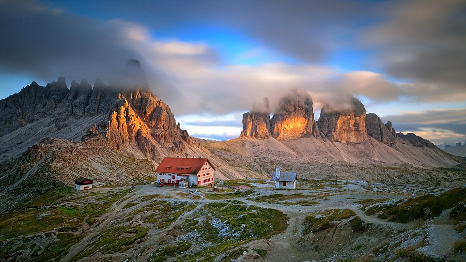 The picture was taken near Three Peaks refuge, located in the heart of the Dolomiti di Sesto, Italy. I used a graduated neutral density in combination with a neutreal density filter to extend the exposure time up to 66 seconds.